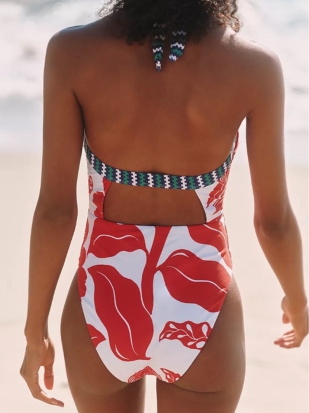 Celandine x Grace Gillespie Marcela plunged one piece swimsuit XL anthropologie - Picture 2 of 7